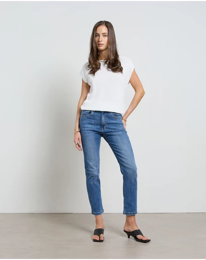 DRICOPER DENIM - Mika Blur Blue Straight Leg Jeans