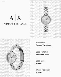 Armani Exchange - Silver Tone Analogue Watch