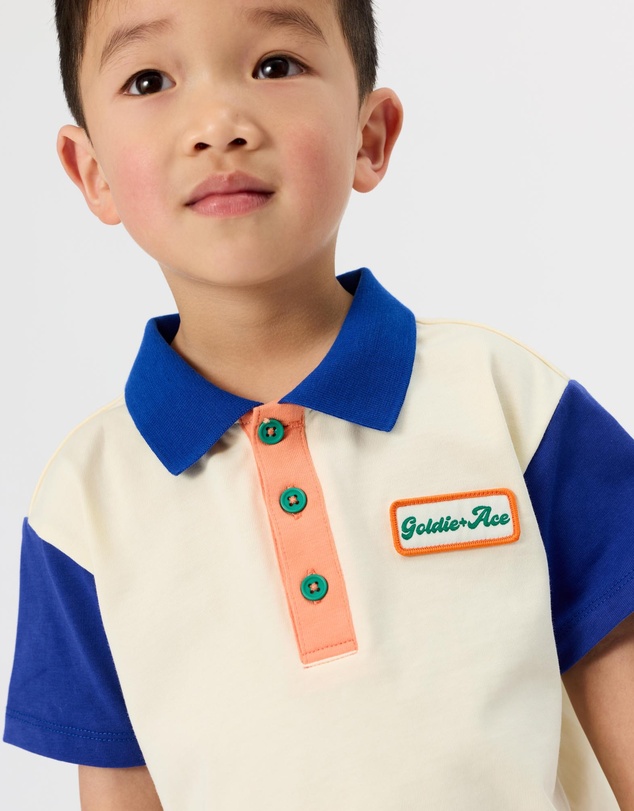 Goldie + Ace - Contrast Short Sleeve Polo - ICONIC EXCLUSIVE - Babies-Kids