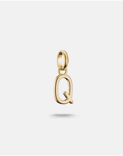 THOMAS SABO - THOMAS SABO Connect Charm letter Q Gold
