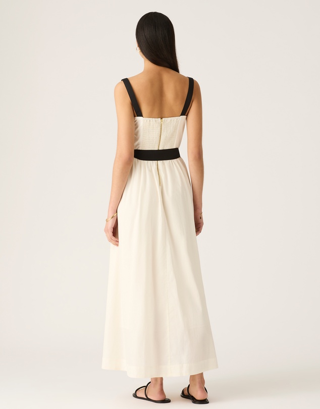 MOS The Label - Lis Embroidery Midi Dress