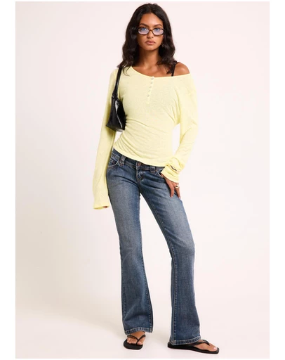 Subtitled - Delta Sheer Long Sleeve Top