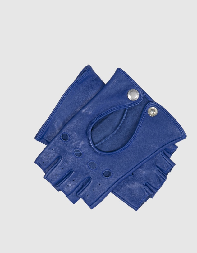 DENTS - Fingerless Keyhole Leather Driving Gloves