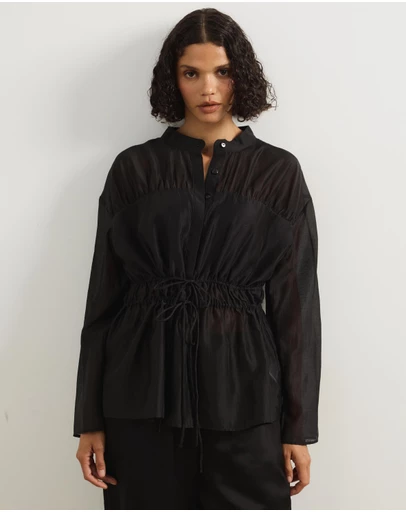 Atmos&Here - Liliora Tie Waist Top