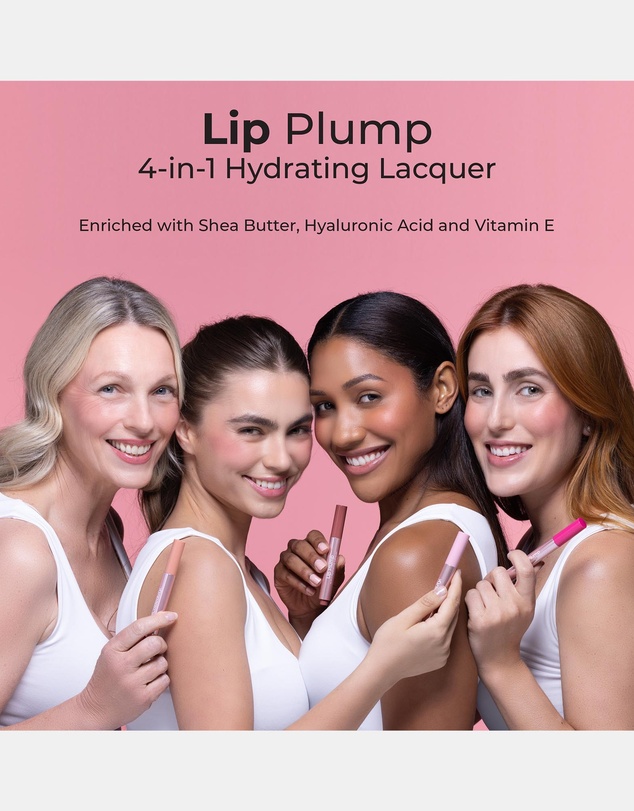 MCoBeauty - Lip Plump 4-in-1 Hydrating Lacquer - Luella (Nude Melon)