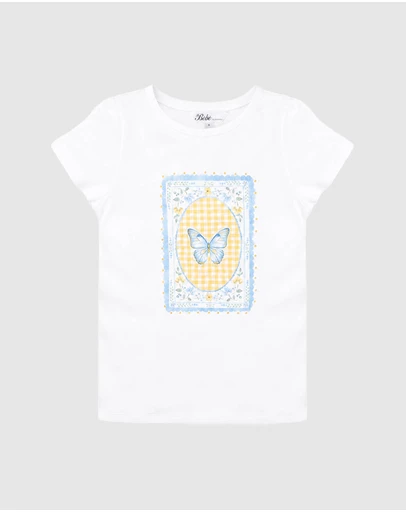 Bebe by Minihaha - Libby Organic Butterfly Tee - Kids