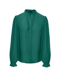 Forcast - Emilie Ruffle Long Sleeve Blouse