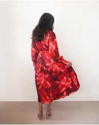 Esther & Co - Zirella Dress - Red Floral