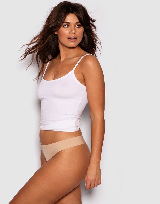 Bras N Things - Smooth Comfort V String Knicker - Nude