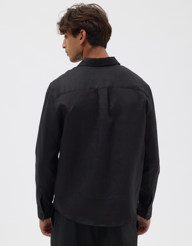 AERE - Euro Resort Linen LS Shirt
