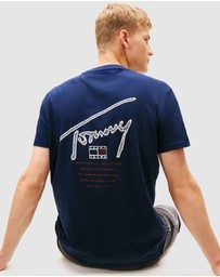 Tommy Jeans - Regular Sign Backprint SS T-Shirt