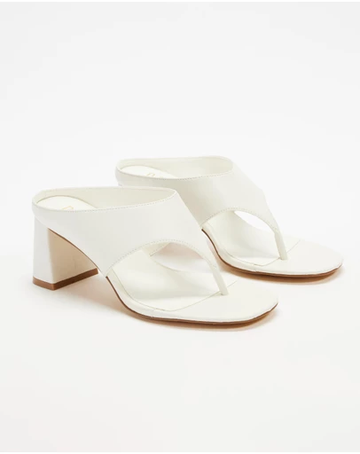 Dazie - Elodie Block Heel Thong Sandals