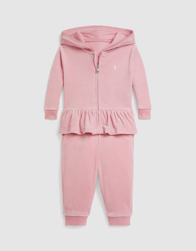 Polo Ralph Lauren - Velour Hoodie & Jogger Pants Set - Babies