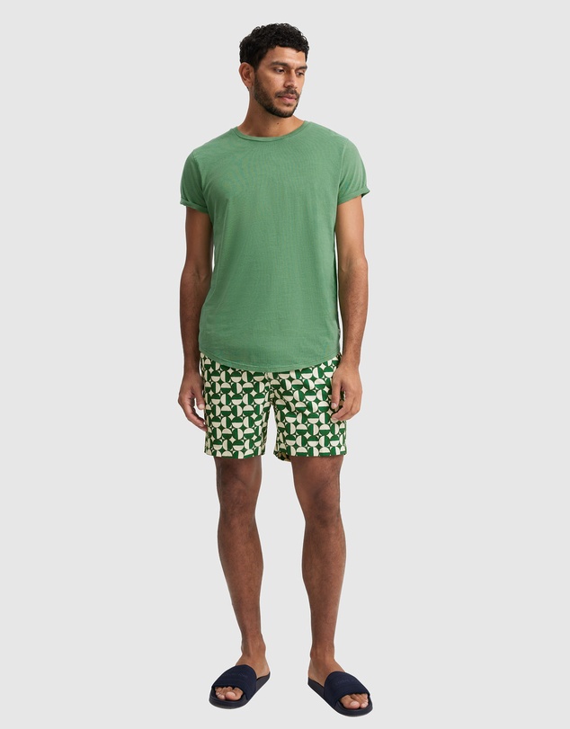 Country Road - Abstract Recycled Polyester Swim Short