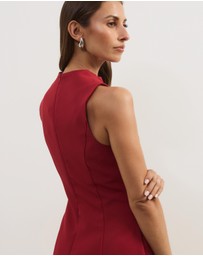 Atmos&Here - Shay Suiting V-Neck Mini Dress