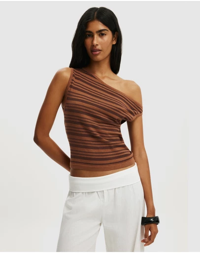 Cotton On - S Less Off Shoulder Knit Top