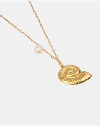 Zoe Olivia - Waterproof Freshwater Pearl and Shell Necklace