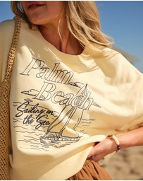 Ceres Life - Charlie Cropped Slouchy Crew