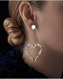 Karen Walker - Electric Heart Drop Earrings