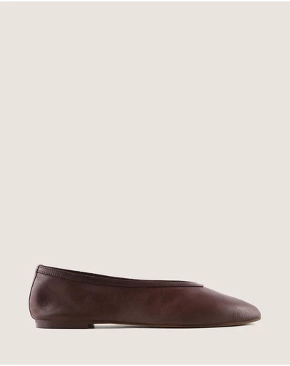 Shelly Shen - Salem Ballet Flats Brown Leather