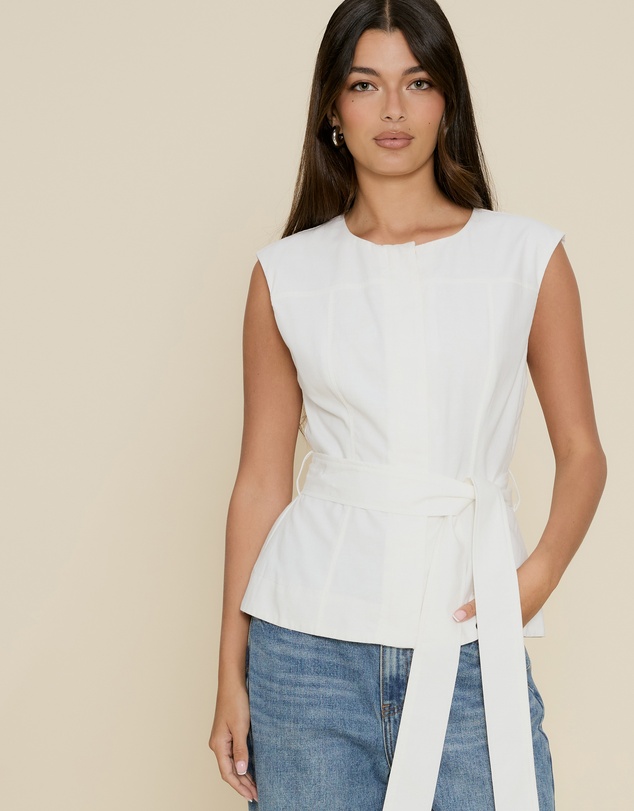 The Fated - Karla Vest with Tie
