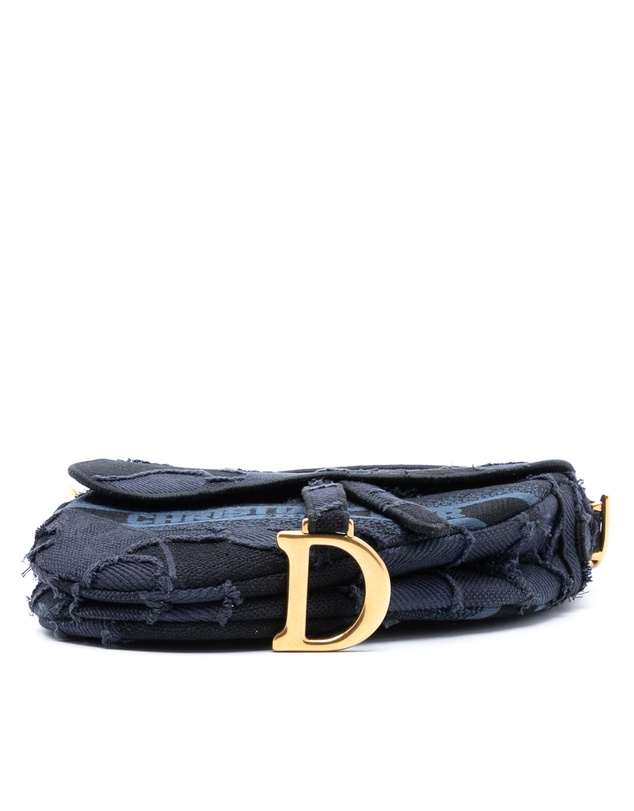 Pre-Loved by Azura Reborn - Pre-Loved Camouflage Embroidered Canvas Saddle Bag