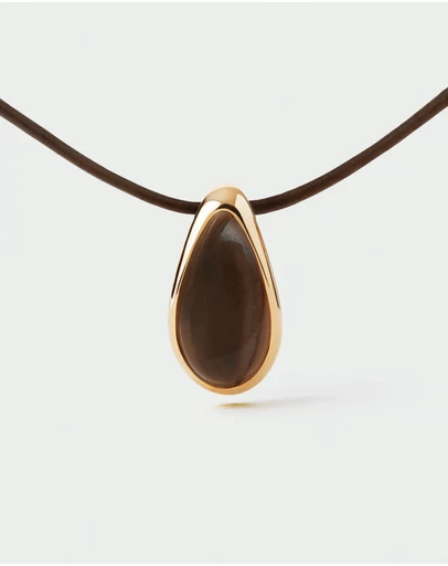 PDPAOLA - Quartz Luna Cord Necklace