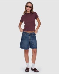 Thrills - Billie Low Rise Baggy Embro Shorts