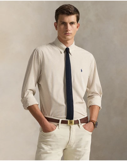 Polo Ralph Lauren - Slim Fit Striped Stretch Poplin Shirt