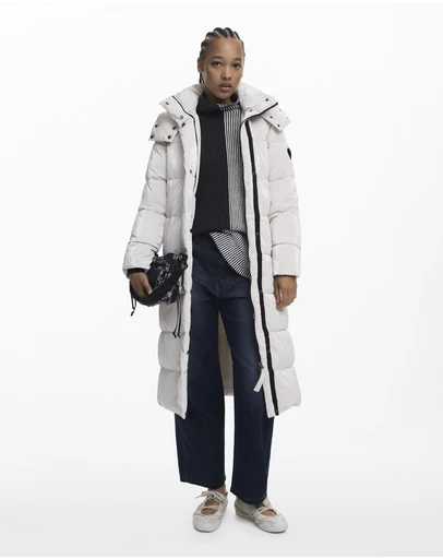 Desigual - Long padded puffer jacket