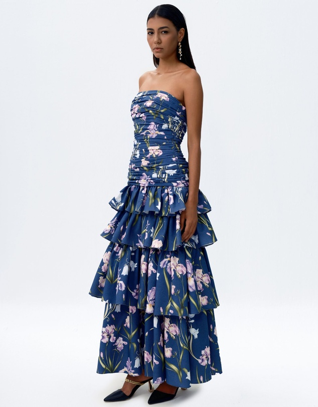JUSTIN TONG - Elara Linen Ruffle Dress