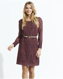 Sosandar - Swirl Print Shift Dress