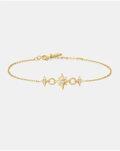 Ania Haie - Ania Haie Gold Linked Star Bracelet