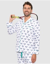 Sant And Abel - Men's Tennis Navy Long PJ Set