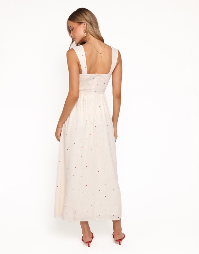 Petal & Pup - Caty Maxi Dress - Red Polka Dot