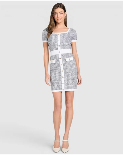 GUESS - Tweed Annabelle Sweater Dress