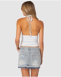 EDIKTED - Lanai Striped Halter Top