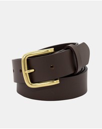 Buckle - Wyoming. Australian Made Buffalo Leather Belt. 35mm width.