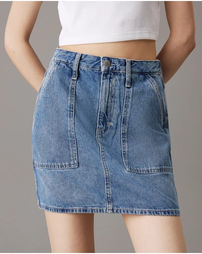 Calvin Klein Jeans - Denim Utility Mini Skirt