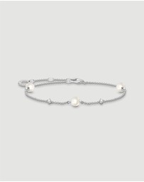 THOMAS SABO - Pearl Bracelet with White Stones Silver