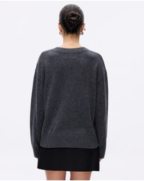 Minima Esenciales - Lorin Wool Cashmere V Neck