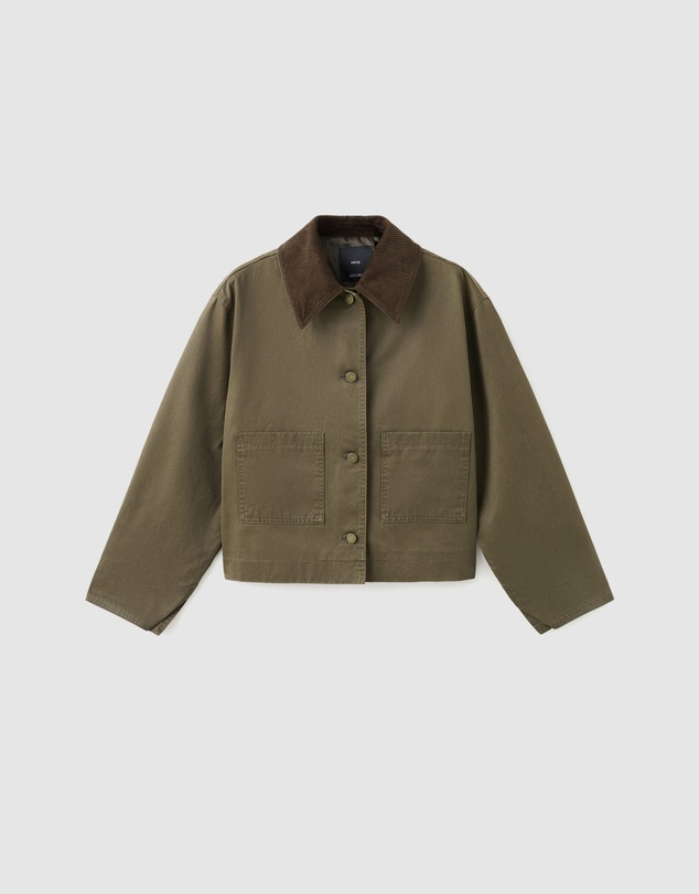 M.N.G - Denim Parka With Contrasting Collar