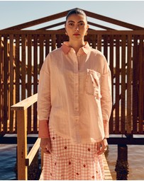 SMWR. by The Somewhere Co - Keepsakes Oversized Long Sleeve Shirt