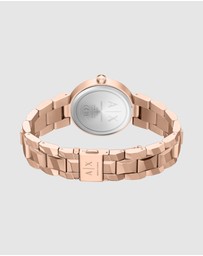 Armani Exchange - Rose Gold Analogue Watch