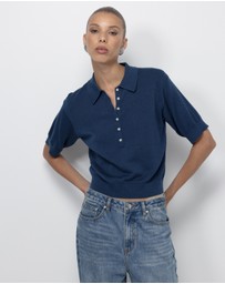 AERE - Abbey SS Knit Polo