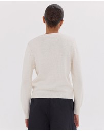 Cloth & Co. - The Vintage Cardigan | White