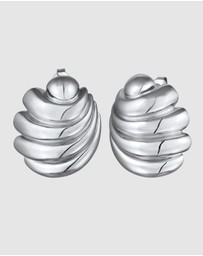 Elli Jewelry - Earrings Stud Shell Design 925 Sterling Silver