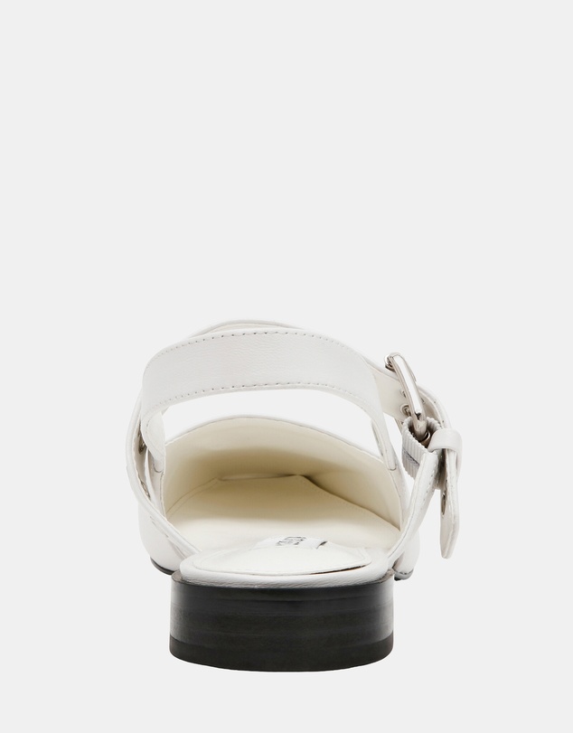 Steve Madden - Believer White Leather Flats