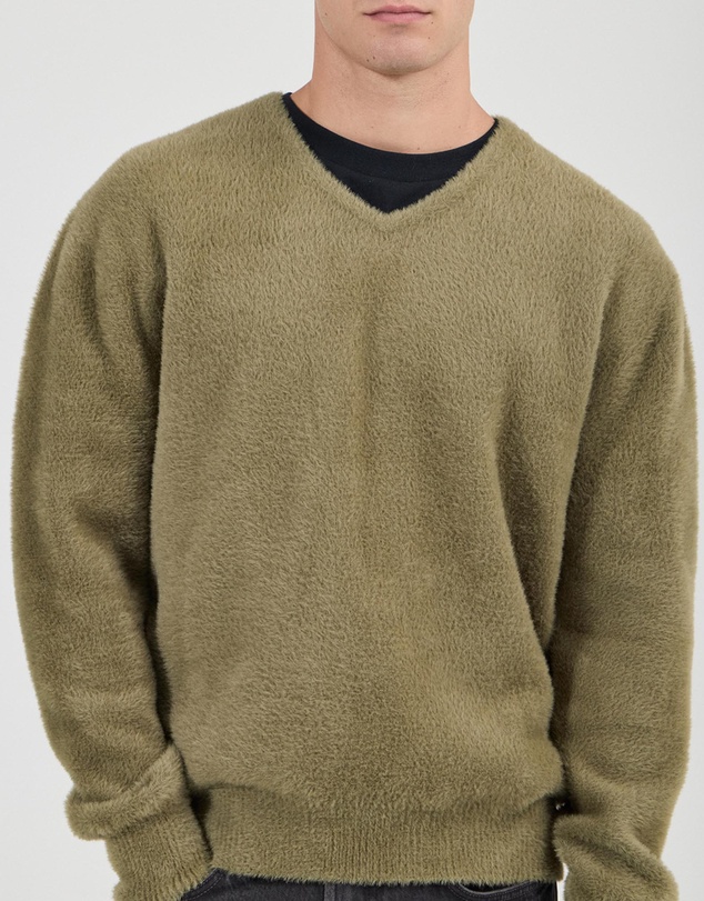 Rolla's - Shag V Neck Knit Jumper