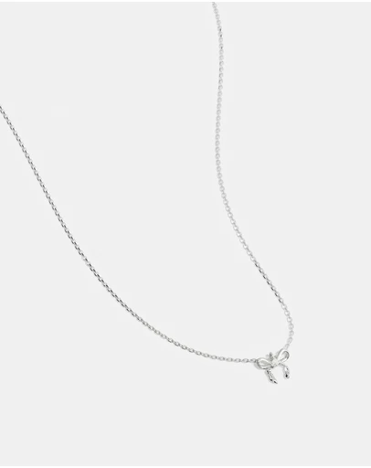 By Charlotte - Forever More Bow Necklace